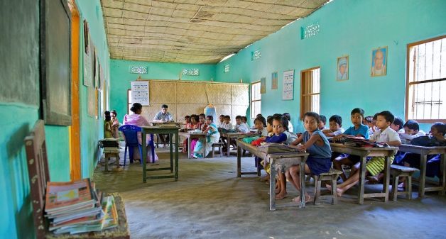A village school in Assam. (Photo by Michael Foley)