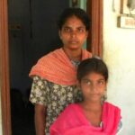 Shanti Shanmugam of Vadugapatty village says her daughter Nandana is yet to recover fully from the snakebite she received as a child. (Photo by Sharada Balasubramanian)