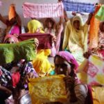 Women of Nosariya village in Rajasthan at a workshop to learn the art of tie and dye. (Photo by Jigyasa Mishra)