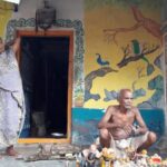 A toy maker and his wife in Raghurajpur village in Odisha. (Photo by Jael Silliman)
