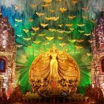 Gouranga Kuila’s pavilion art for a puja in Kolkata (Photo by Gouranga Kuila)