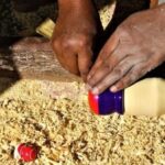 Chitrakoot’s traditional wooden toys slowly lose sheen due to lack of market demand. (Photo by Jigyasa Mishra)