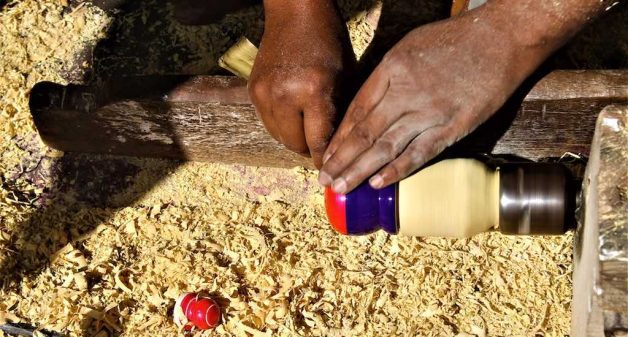 Chitrakoot’s traditional wooden toys slowly lose sheen due to lack of market demand. (Photo by Jigyasa Mishra)