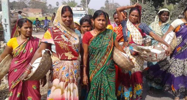 Women are becoming frontline farmers in Saran, fighting financial and food security by growing vegetables. (Photo by Mohd Imran Khan)