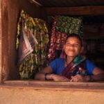 A woman member of the local village energy committee in Khamda, Maharashtra. (Photo by Adam Barr)