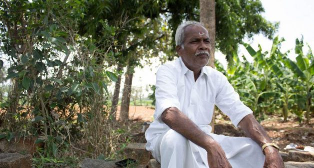 R. Shanmugam, former village council president in Odanthurai, initiated many development schemes (Photo by Sharada Balasubramanian)