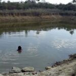 Farm ponds not only help fulfill agricultural needs, but also help women maintain better personal hygiene and health (Photo by Meghna Mukherjee)