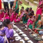 Villagers of Yelavali display some of the forest produce, as part of conservation tourism (Photo by Subhash Dolas)