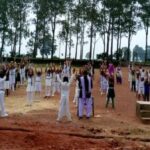The Grandeur School in the mining hills of Surguja, built through community support, enables the education of Adivasi and Dalit children. (Photo by Goldy M George)