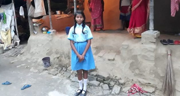 Resuming studies has given hope to 13-year-old Paromita Mondal that she can ensure a better future for her family (Photo by Prahlad Naskar)