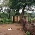 An enclosed bathing space and toilet, while ensuring better hygiene for the women, also gives them time for other activities (Photo by Gram Vikas)