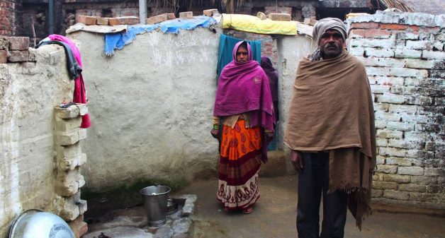 Mula is the principal wage-earner of the family. Her husband Mangu Lal is infirm (Photo by Puja Awasthi)