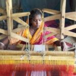 Madur artisans, most of whom are women, use a loom or a bamboo frame to weave the mats (Photo by Gurvinder Singh)