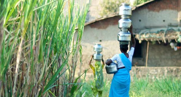 It is invariably the women who are burdened with the task of getting water to rural homes (Photo by Daniel Bachhuber)