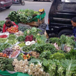A roadside vegetable stall in Meghalaya.