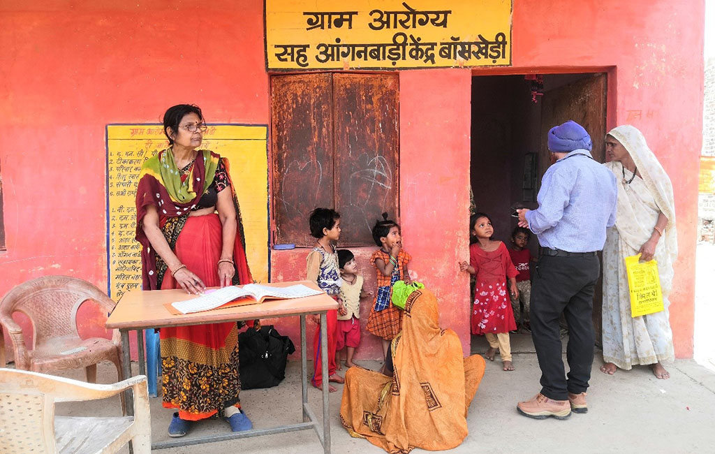 Development worker Pratyush Sharma observed first hand how crucial an anganwadi worker is to the welfare of a village (Photo courtesy of Pratyush Sharma)