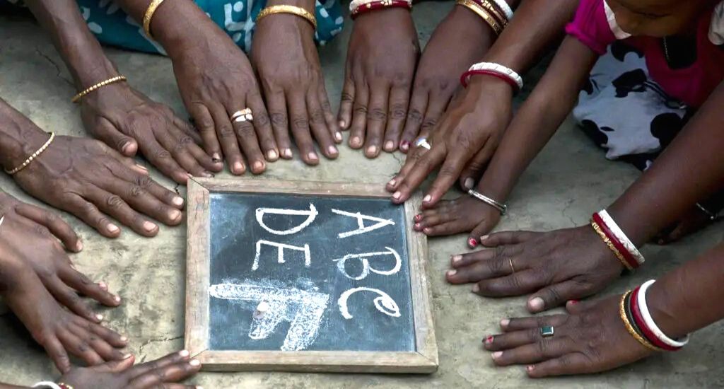 The above photo shows the urge of transformation in rural India.
